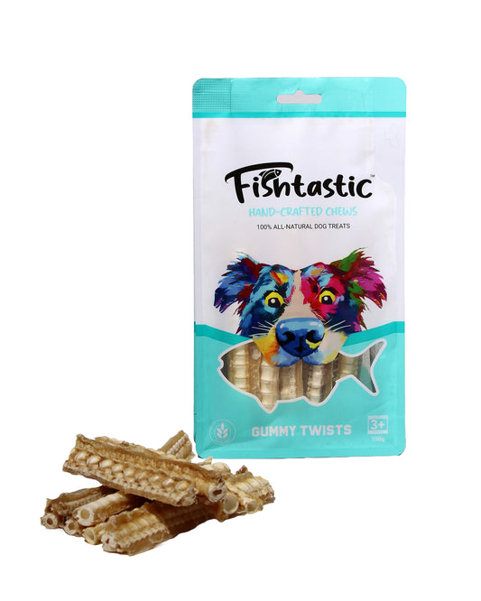 Fishtastic - Gummy Twists - Hand Crafted Chews - 100gram