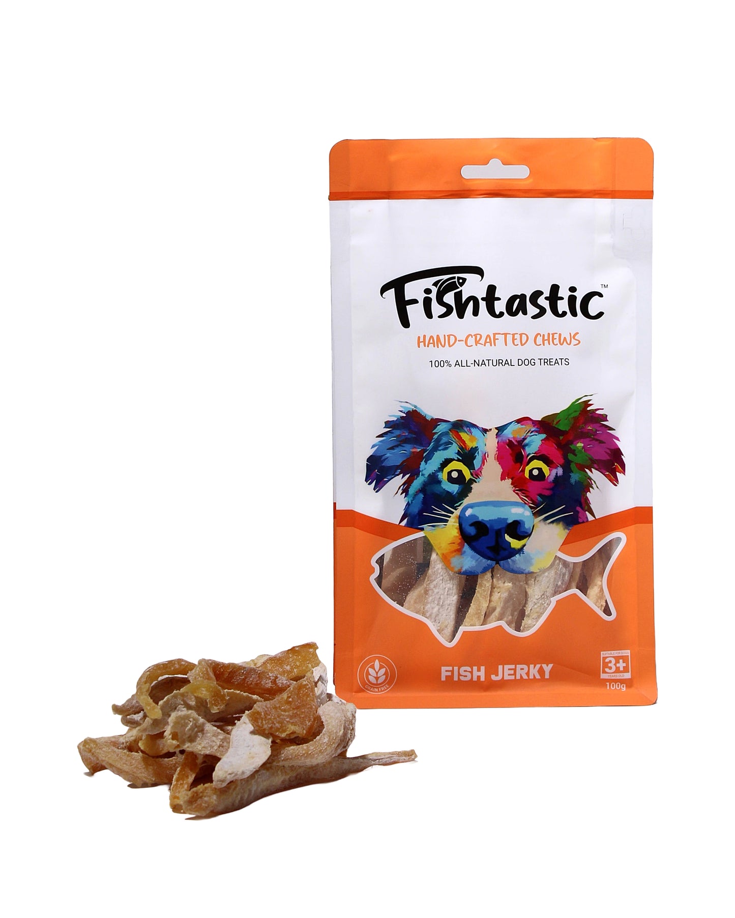 Fishtastic - Fish Jerky - Hand Crafted Chews - 100gram