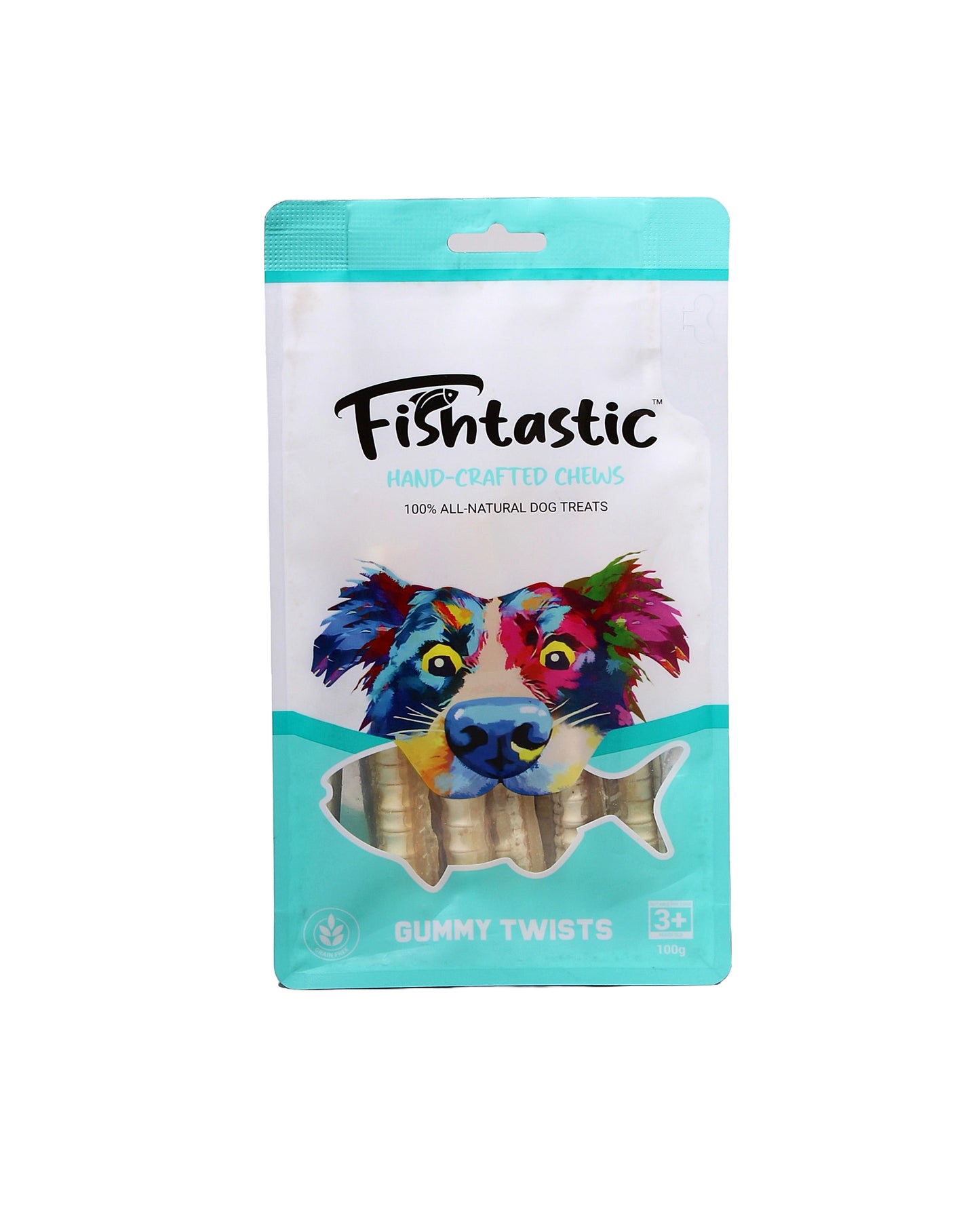 Fishtastic - Gummy Twists - Hand Crafted Chews - 100gram