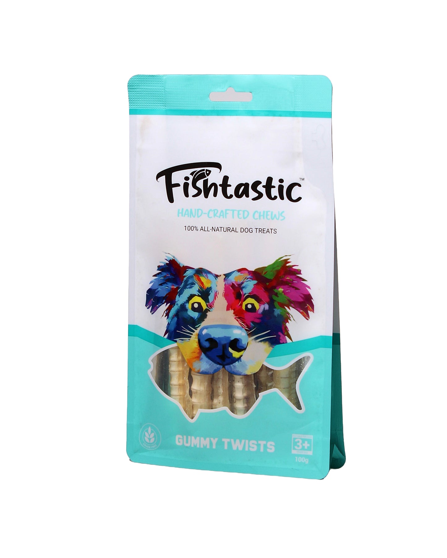 Fishtastic - Gummy Twists - Hand Crafted Chews - 100gram